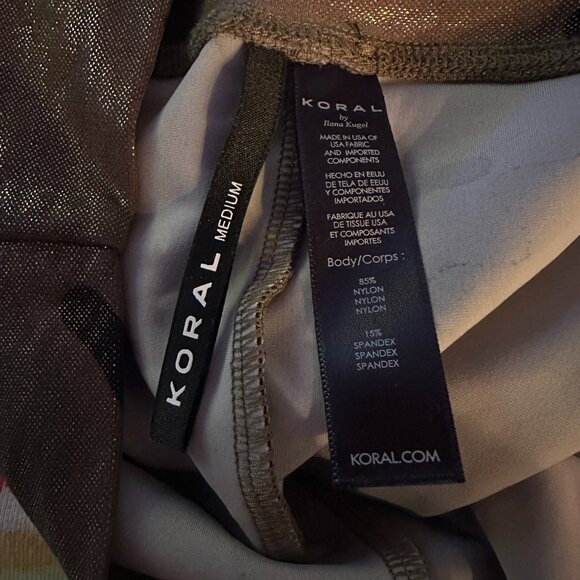 NWOT  KORAL Lustrous Max Glaze High Rise Legging in Camo Shimmer size Medium - Picture 4 of 4